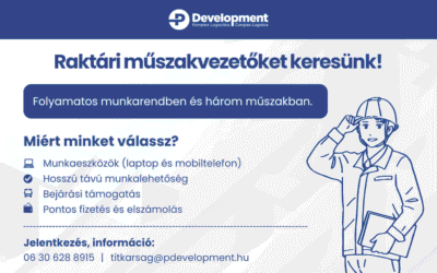 Raktári műszakvezető